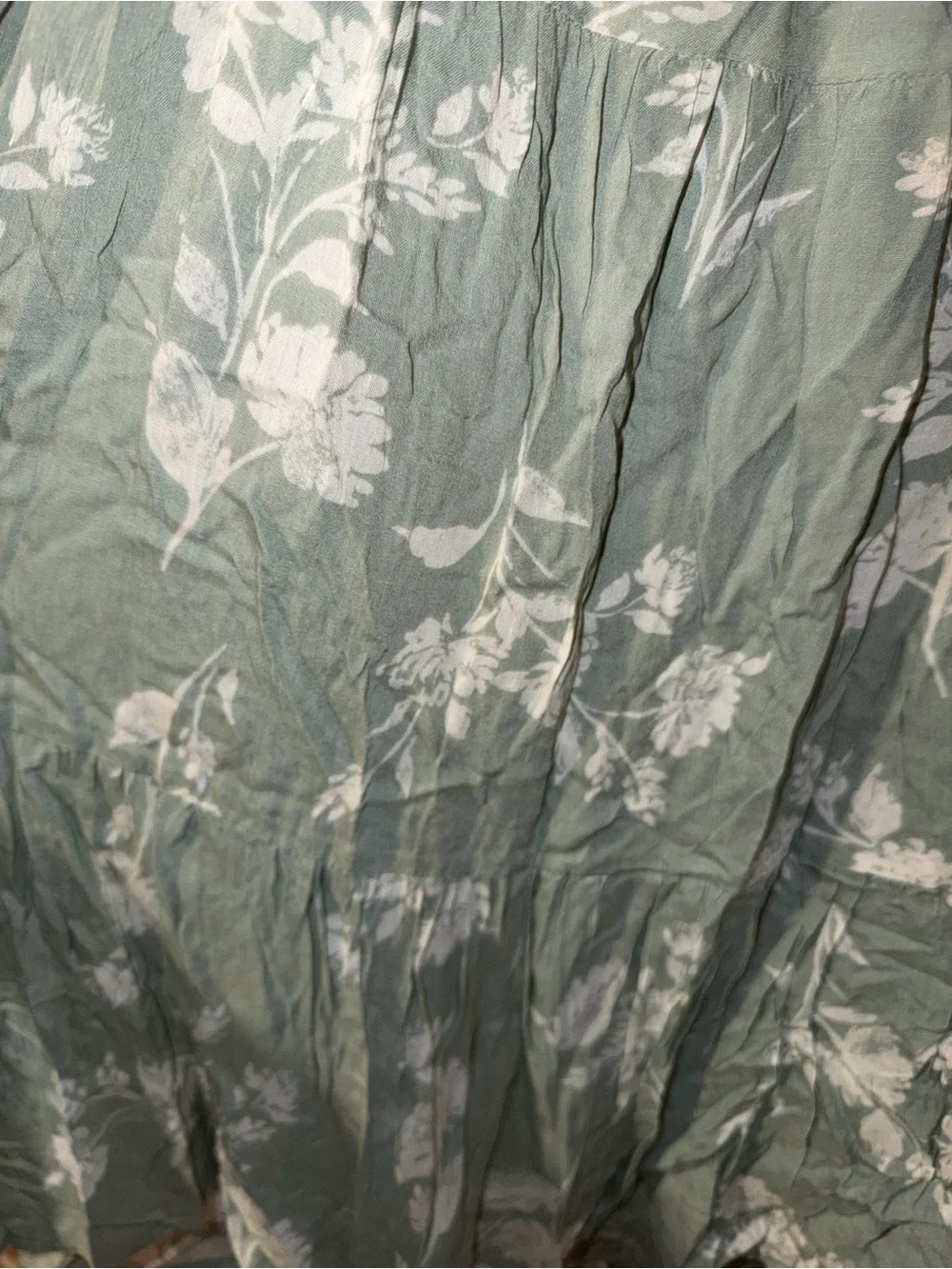 Sage Green Floral Dress - Picture 5 of 5
